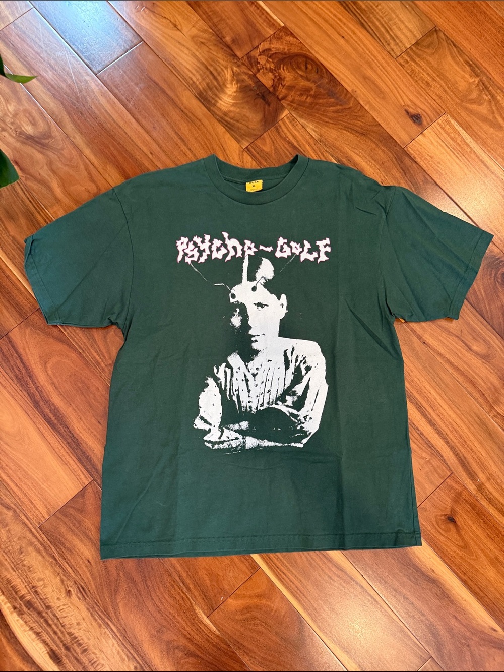 Golf Wang Dark Green Tee with White Graphic
